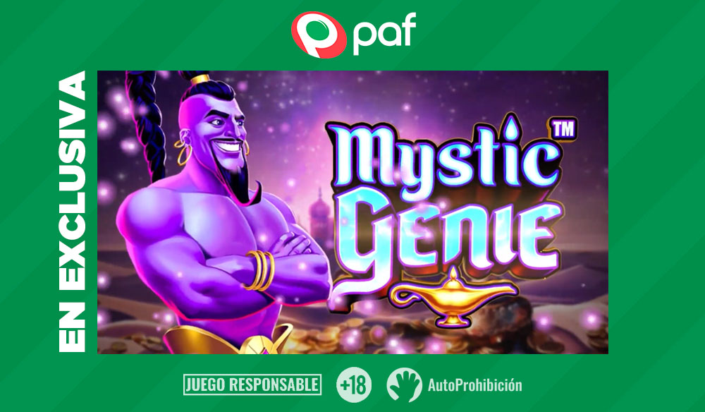 Slots Mystic Genie en exclusiva en Paf Casino