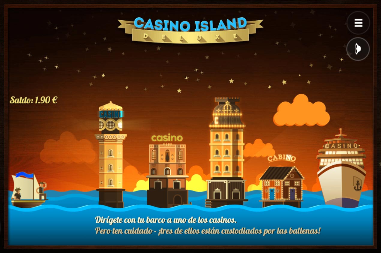 Inicio de juego de Bonus de la slot Casino Island Deluxe