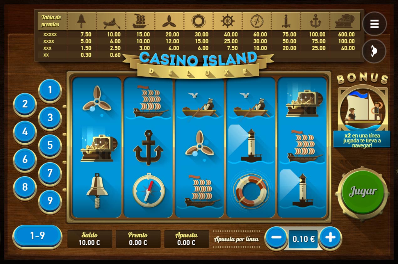 Juego principal Casino Island Deluxe